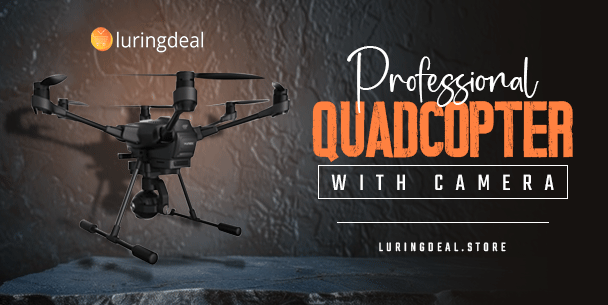 professional quadcopter with camera